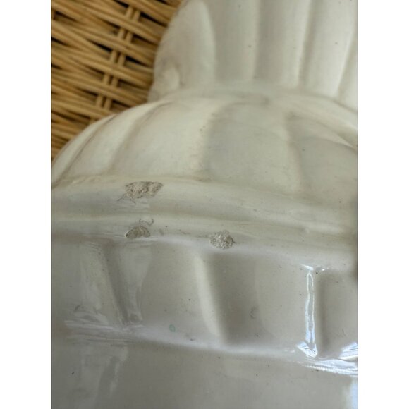 Vintage MCM Blanc de Chine white ceramic Quan Yin wall decor Mask - Picture 6 of 11